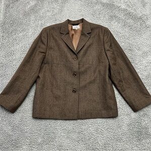 L.L. Bean Women's Dark Brown Blazer Size 18P